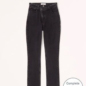 A&F 90s straight ultra high rise